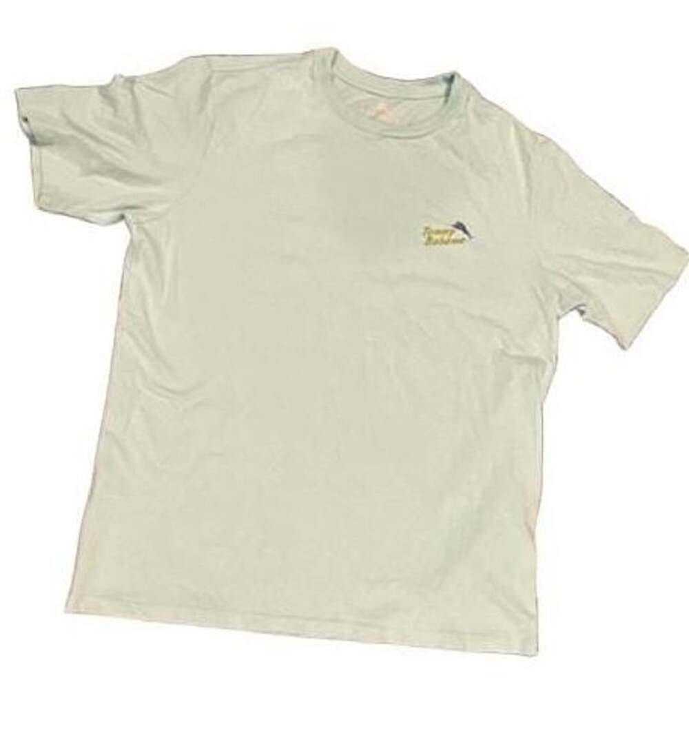 Tommy Bahama Flock Star T-Shirt Size L Light Blue Graphic